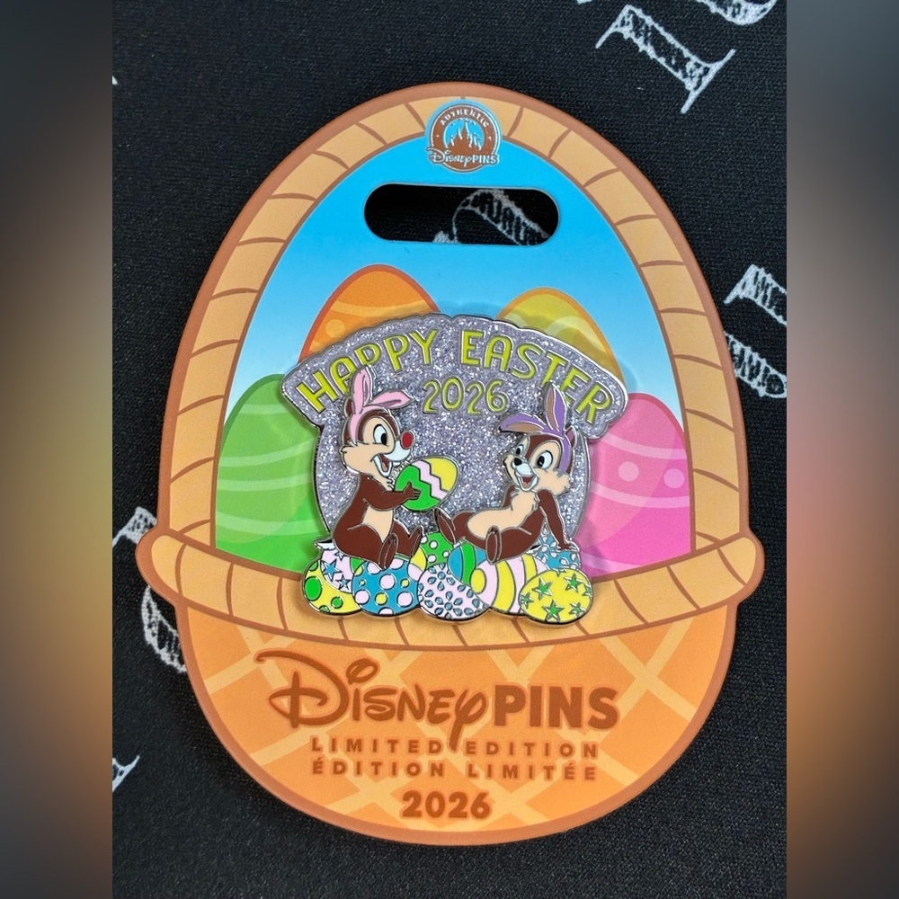Disney Parks 2026 Easter Chip and Dale Limited Edition 2200 Pin